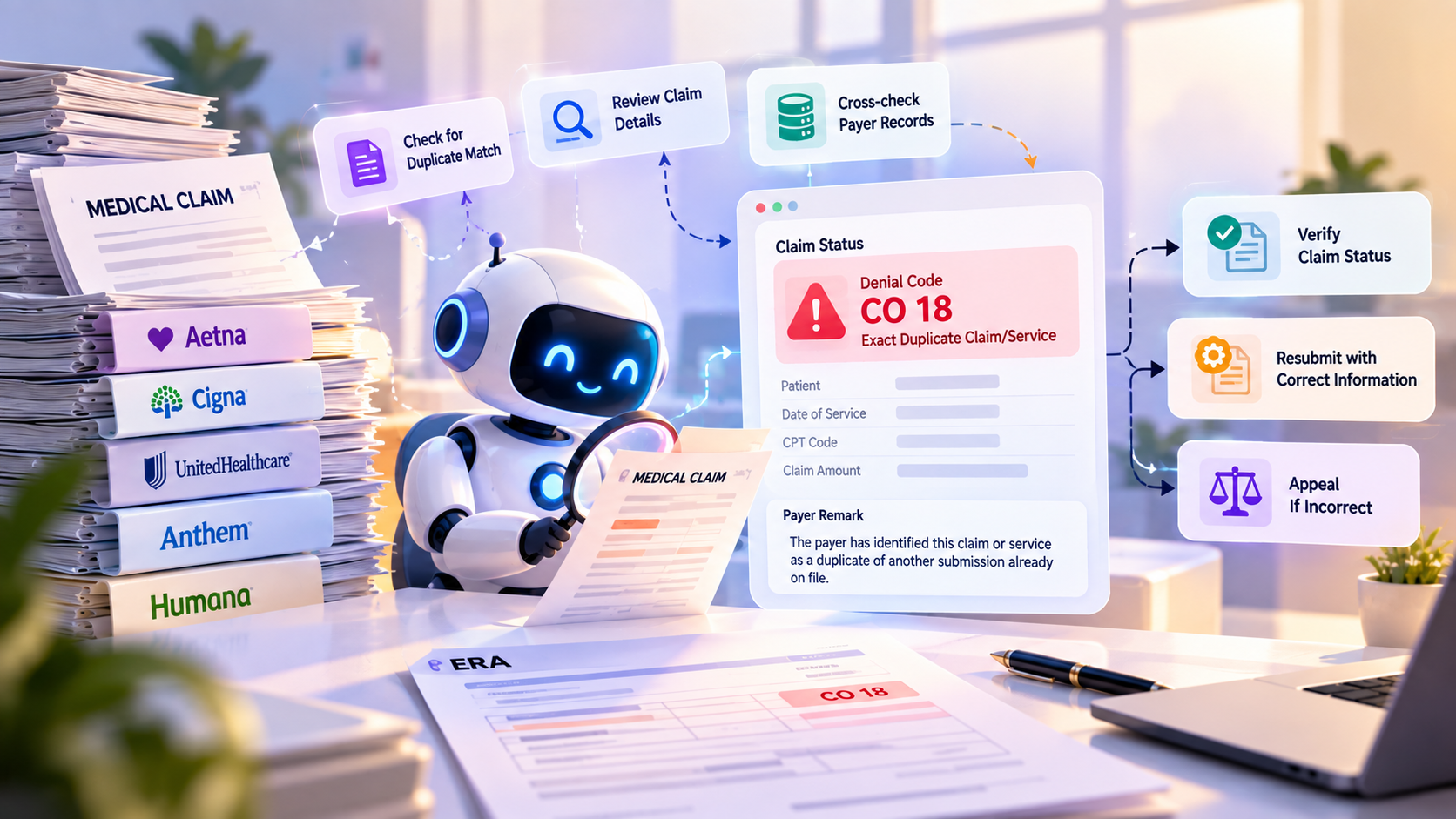 What Is Denial Code CO 18 and Why Was the Claim Denied?