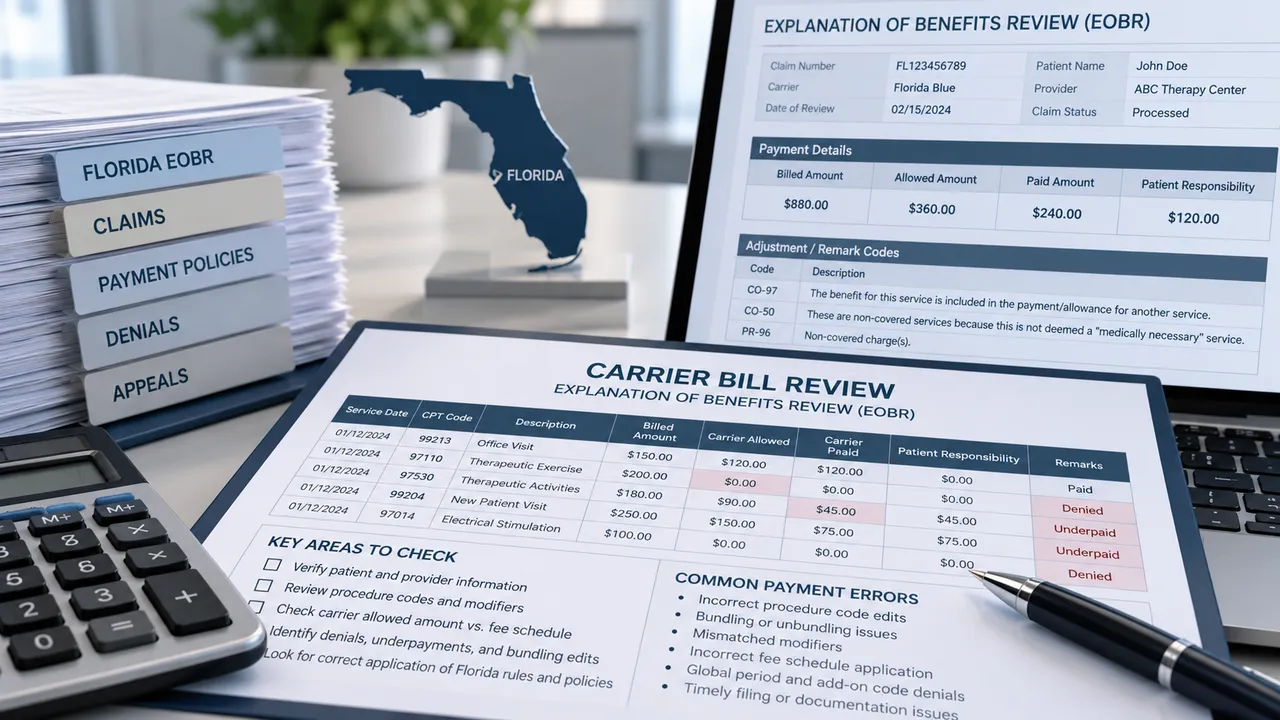 Florida EOBR Explained: How to Read Carrier Bill Reviews and Spot Payment Errors